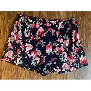 Floral Print Skort